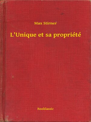 cover image of L'Unique et sa propriété